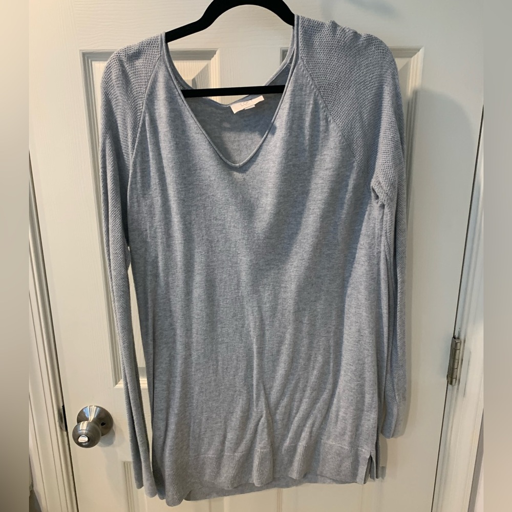 Loft tunic sweater in gray (size L)